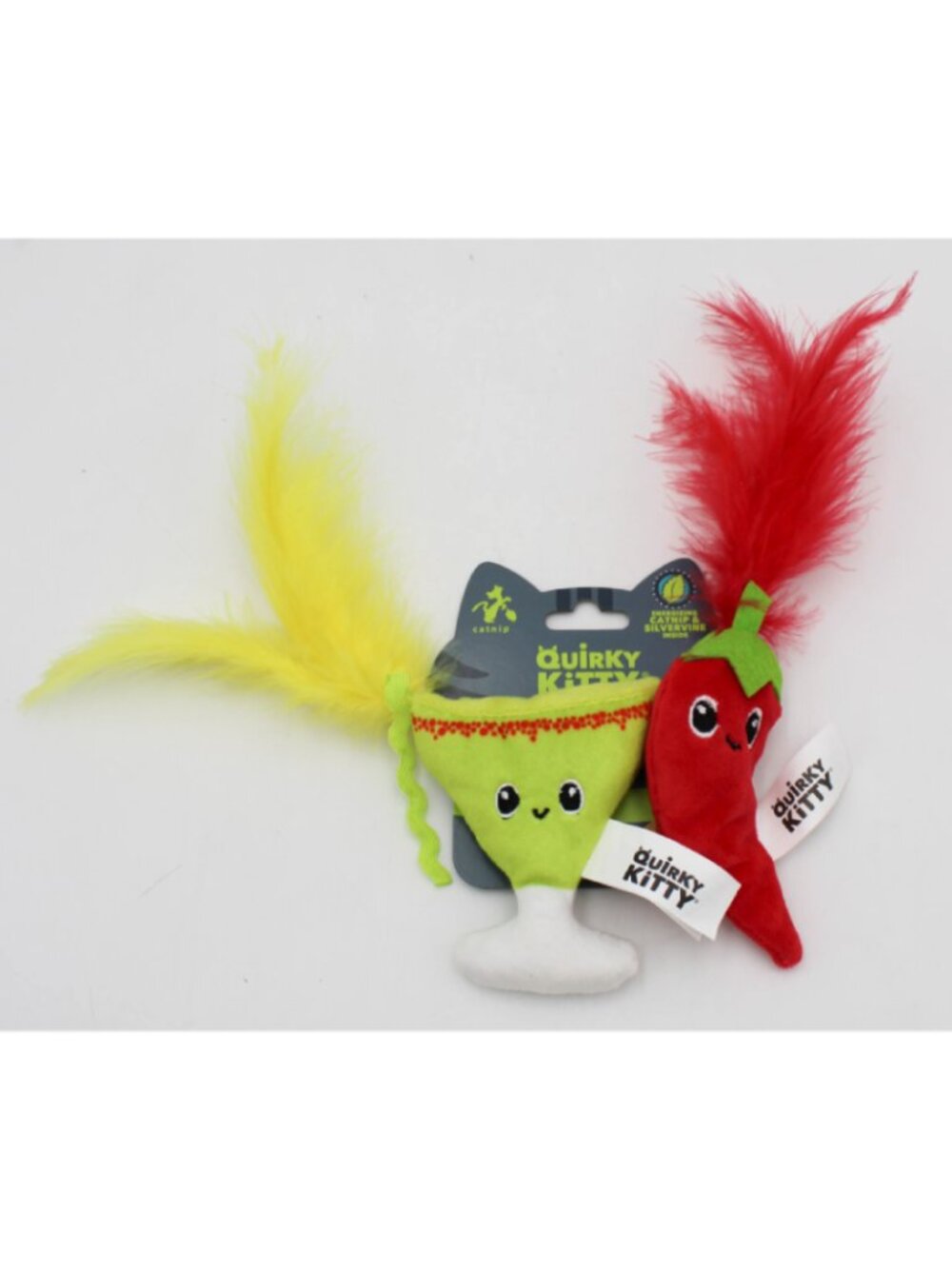 Quirky Kitty Spicy Meowgarita Cat Toy 2-Pack | Plush Interactive Cat Toys